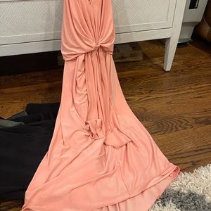 MISA dress apricot size small mid length